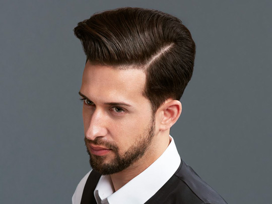 Side Part Pompadour