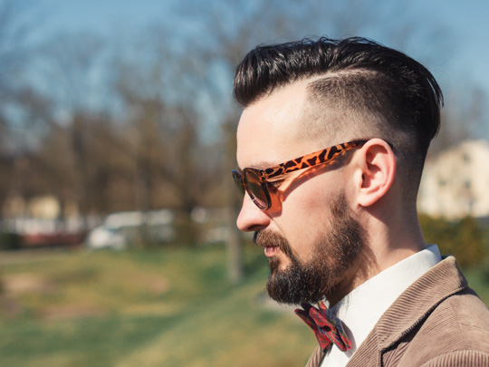 Slicked Back Pompadour