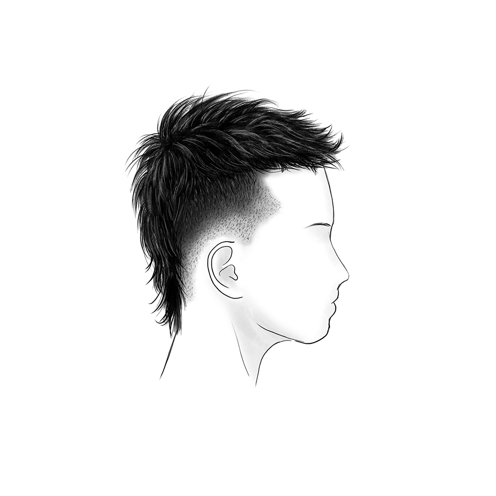 short mullet hairstyle